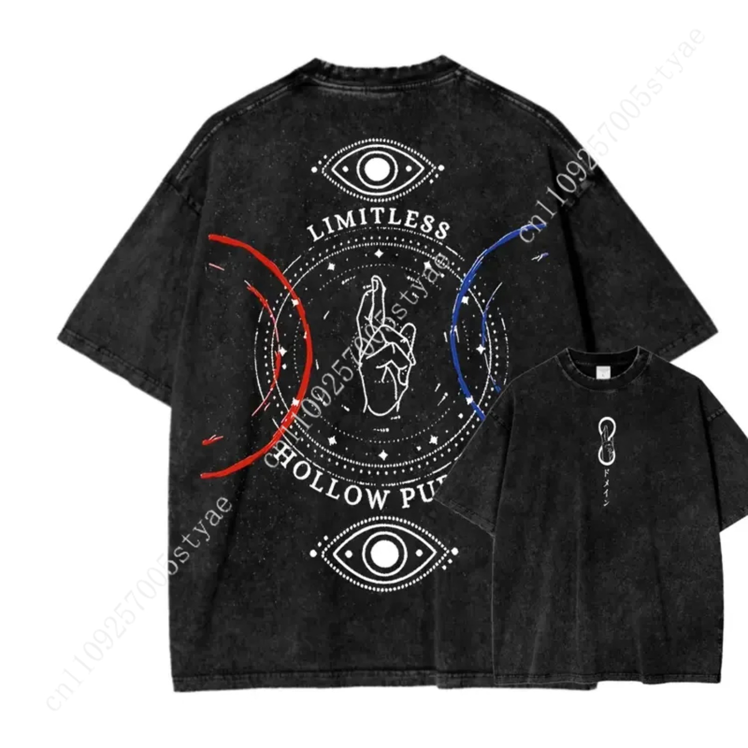 Quilt Cotton Summer - Anime Gojo Satoru Print T-Shirt für