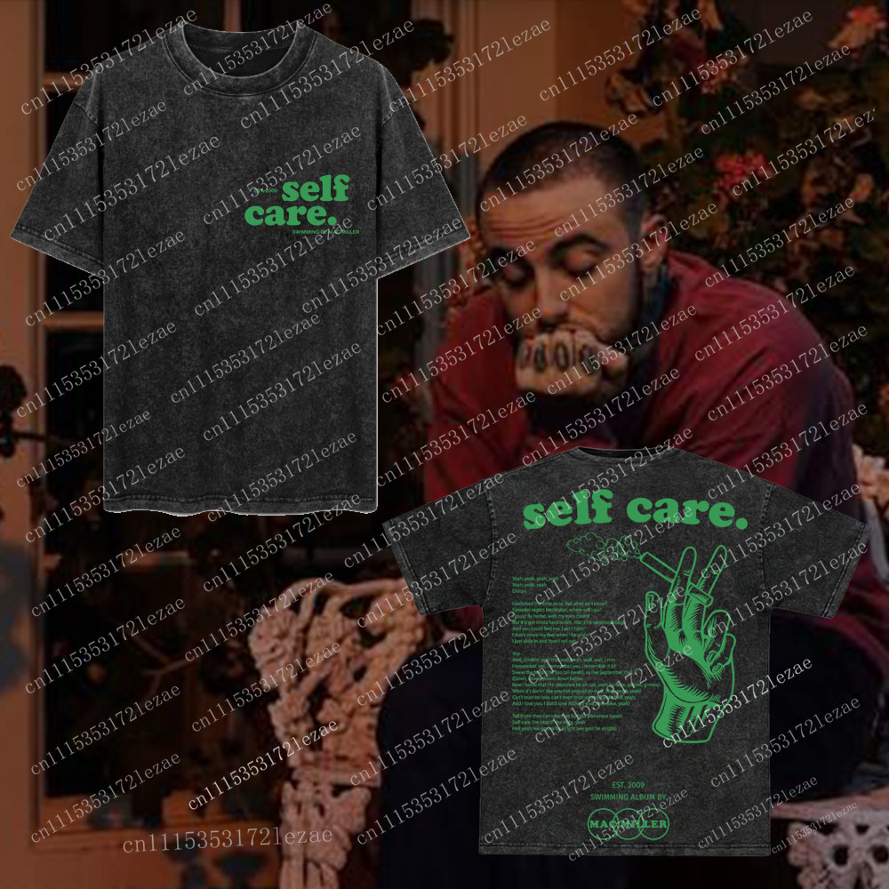 Quilt Cotton Summer - „Selbstfürsorge.“ Slogan, EST. 2009 & Mac