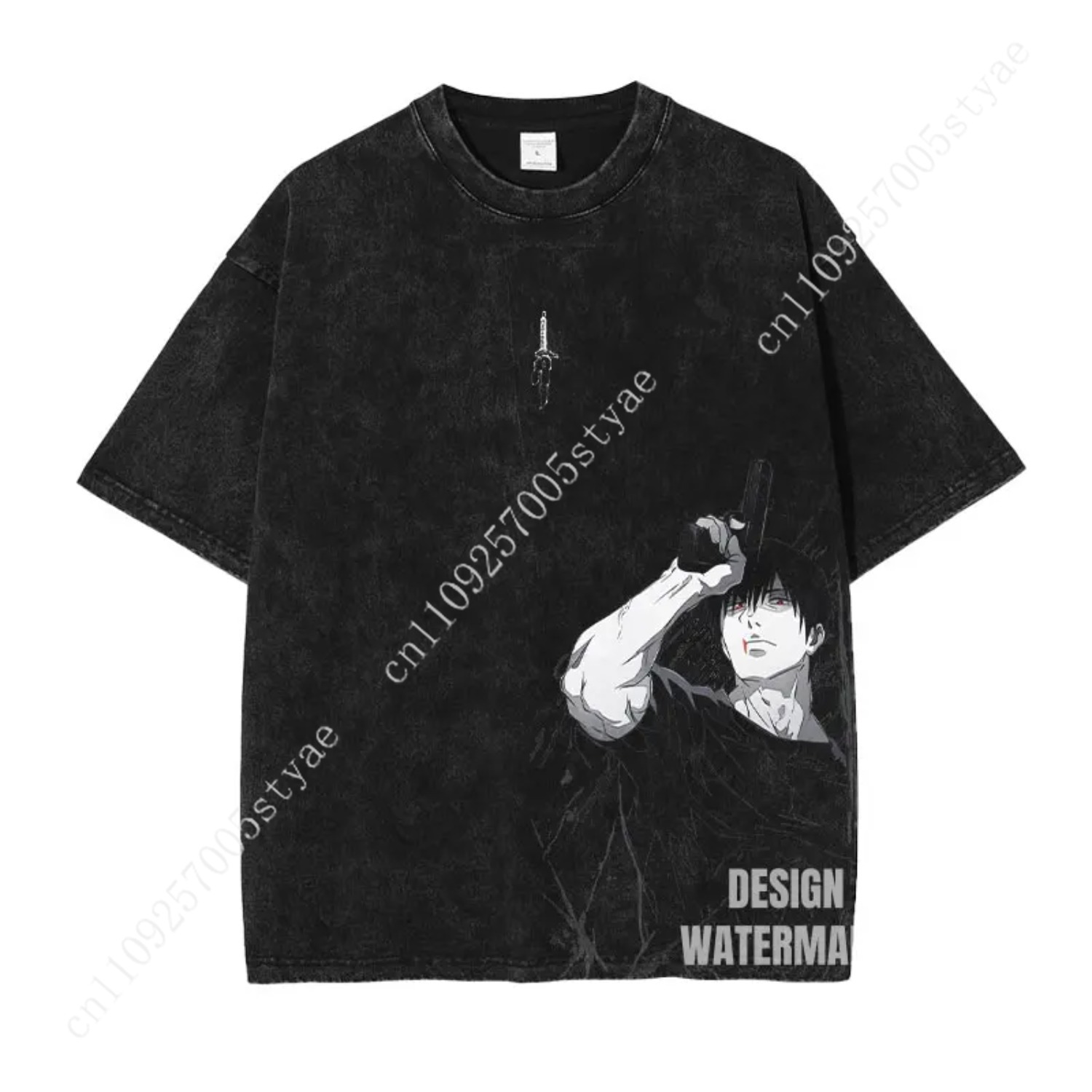 Gojo Satoru Grafik-T-Shirt Ani – Quilt Cotton Summer Bewertung und Preis