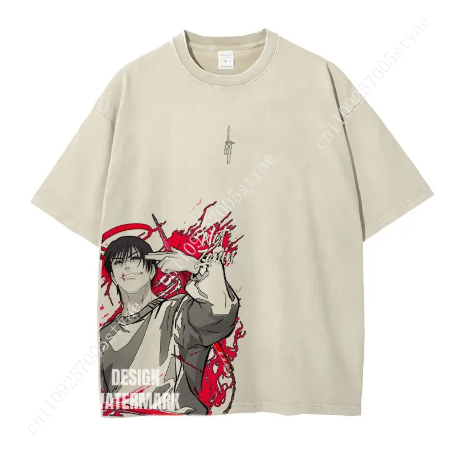 Gojo Satoru Grafik-T-Shirt Ani – Quilt Cotton Summer Bewertung und Preis