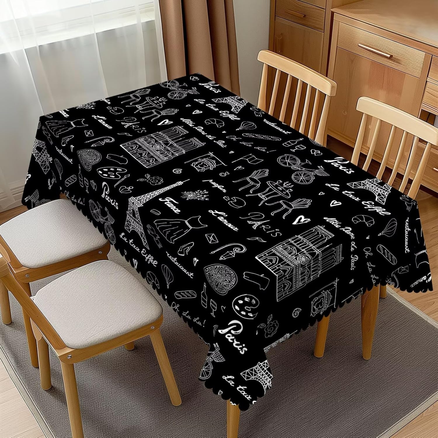 Tischdecke mit Eiffelturm-Moti – Home Textiles Paris Bewertung und Preis