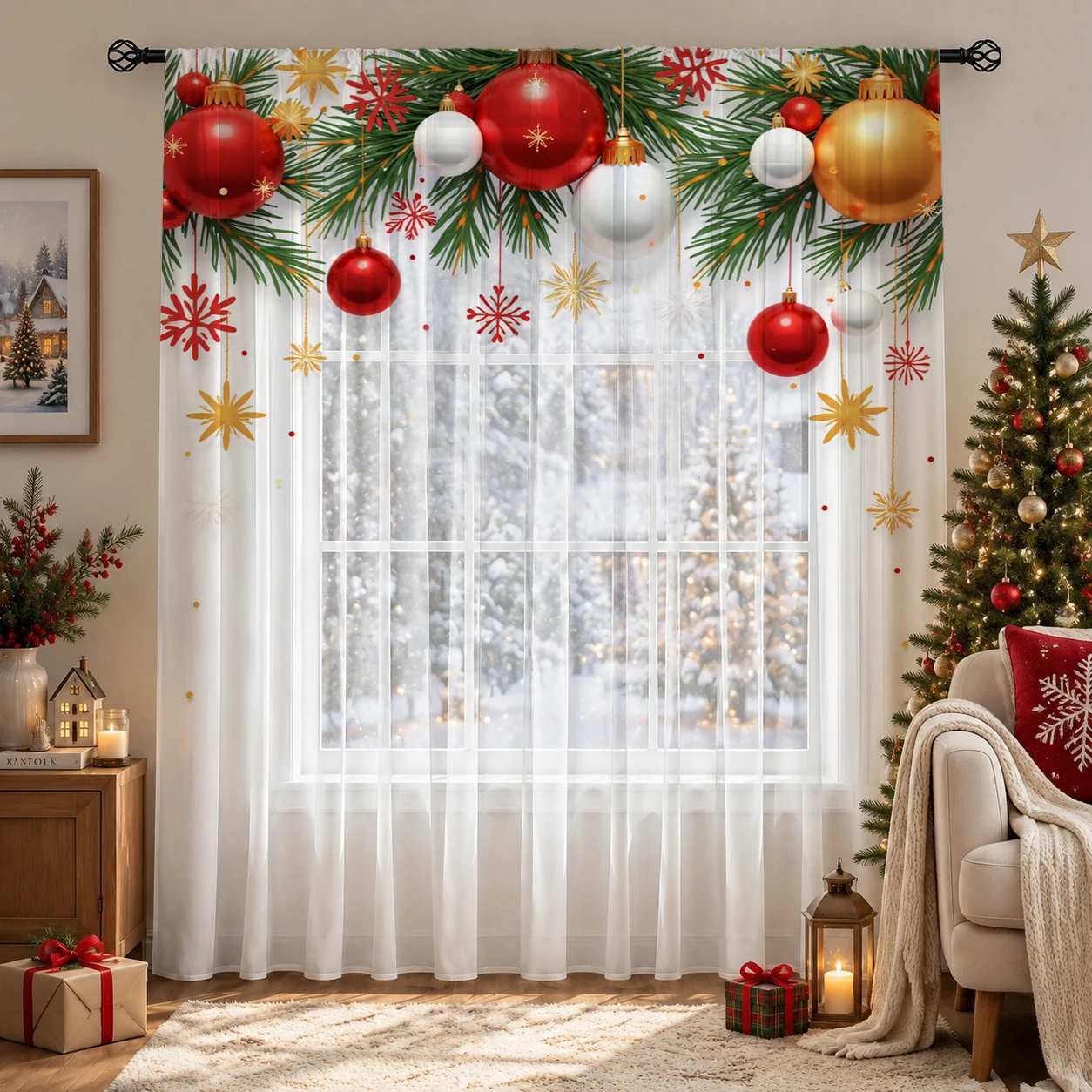 Transparenter Vorhang mit Farb – Curtain Sheer Voile Bewertung und Preis