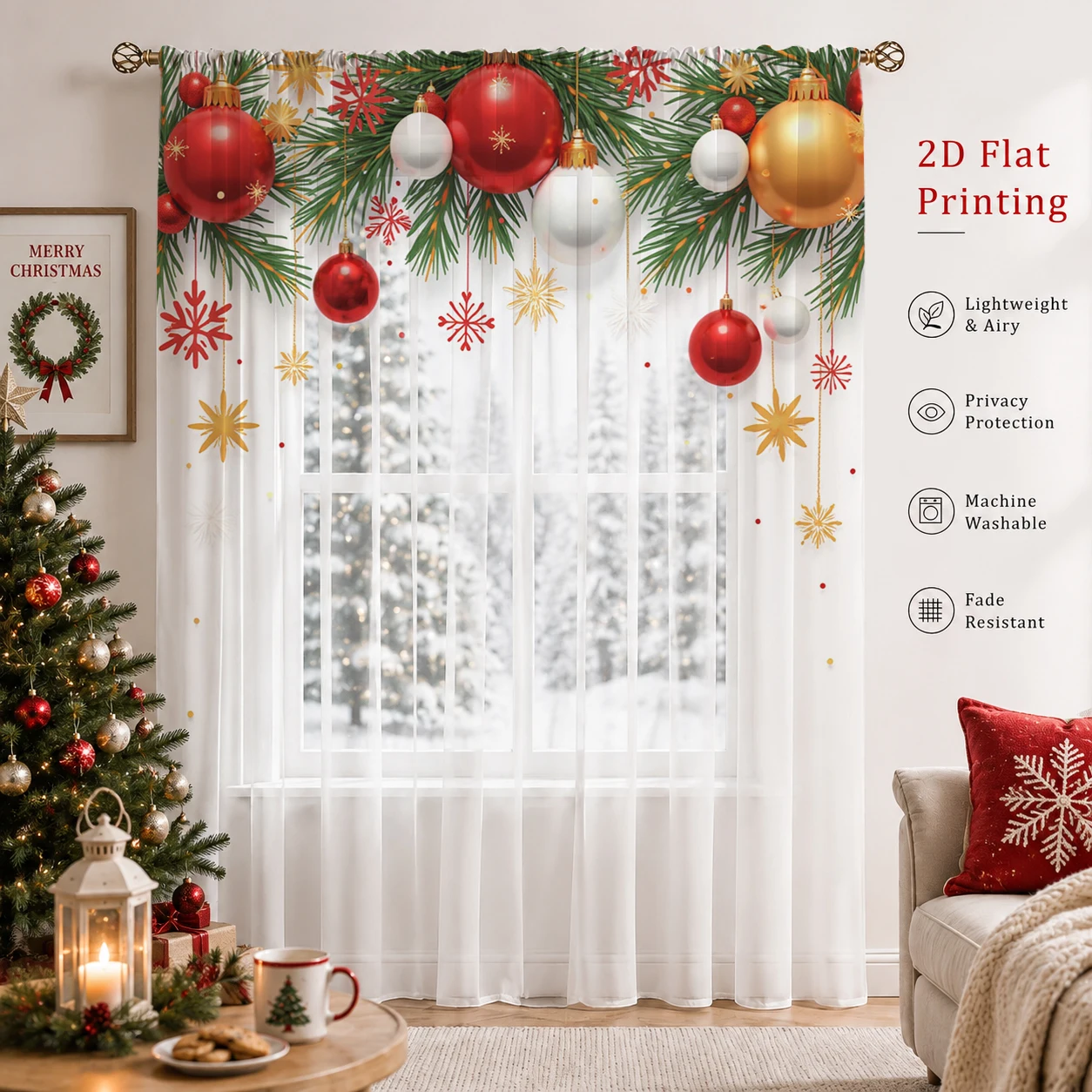 Transparenter Vorhang mit Farb – Curtain Sheer Voile Bewertung und Preis