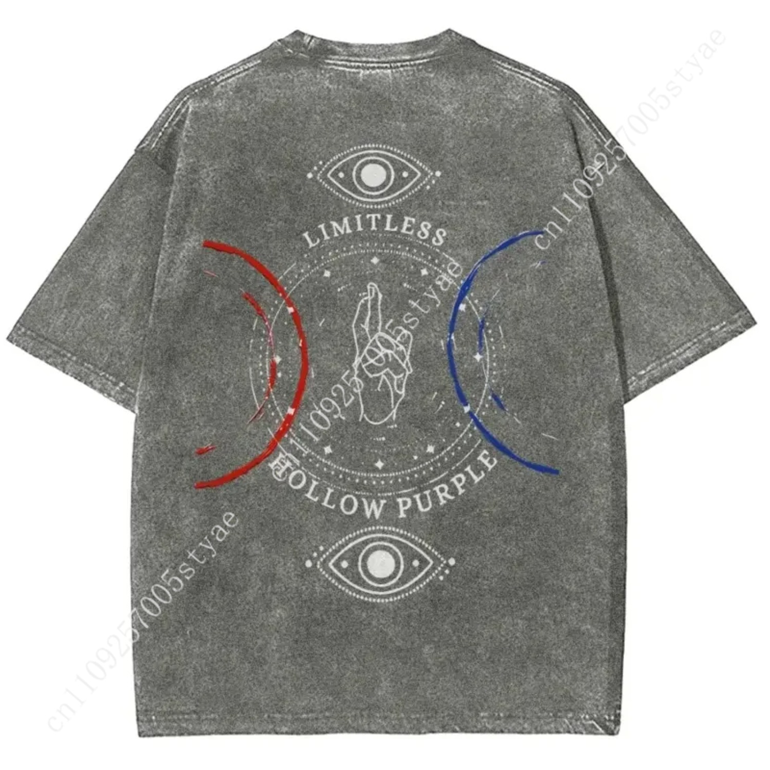 Anime Gojo Satoru Print T-Shir – Quilt Cotton Summer Bewertung und Preis