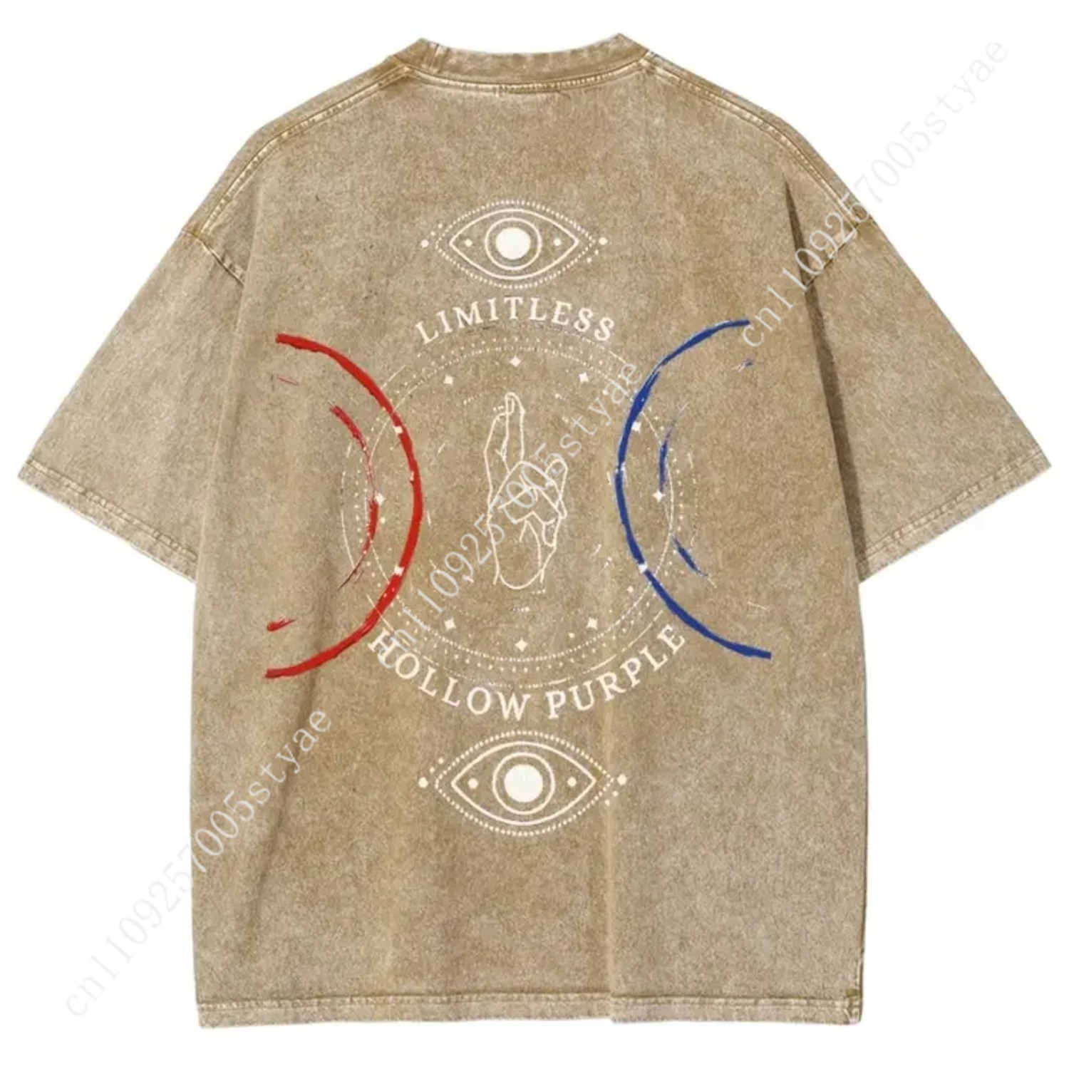 Anime Gojo Satoru Print T-Shir – Quilt Cotton Summer Bewertung und Preis