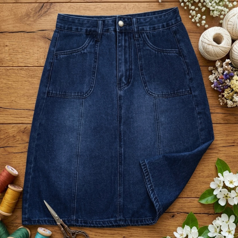 Damen High-Waist Mid-Length A- – Quilt Cotton Summer Bewertung und Preis