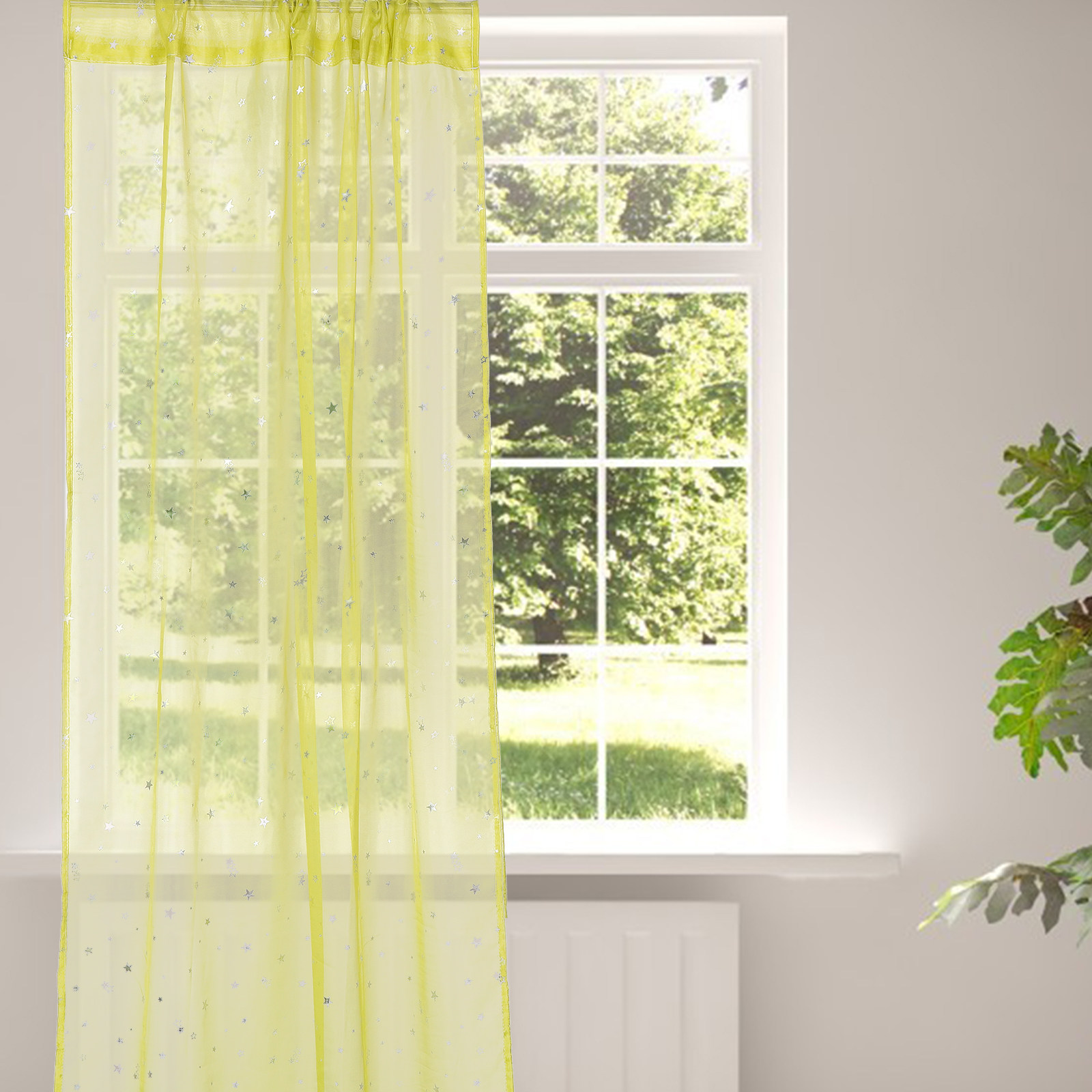 Transparente Vorhänge mit silb – Curtain Sheer Voile Bewertung und Preis