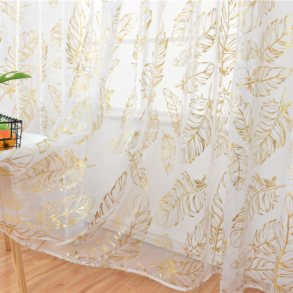 1 Stück Premium-Feder-Bronzing – Curtain Sheer Voile Bewertung und Preis