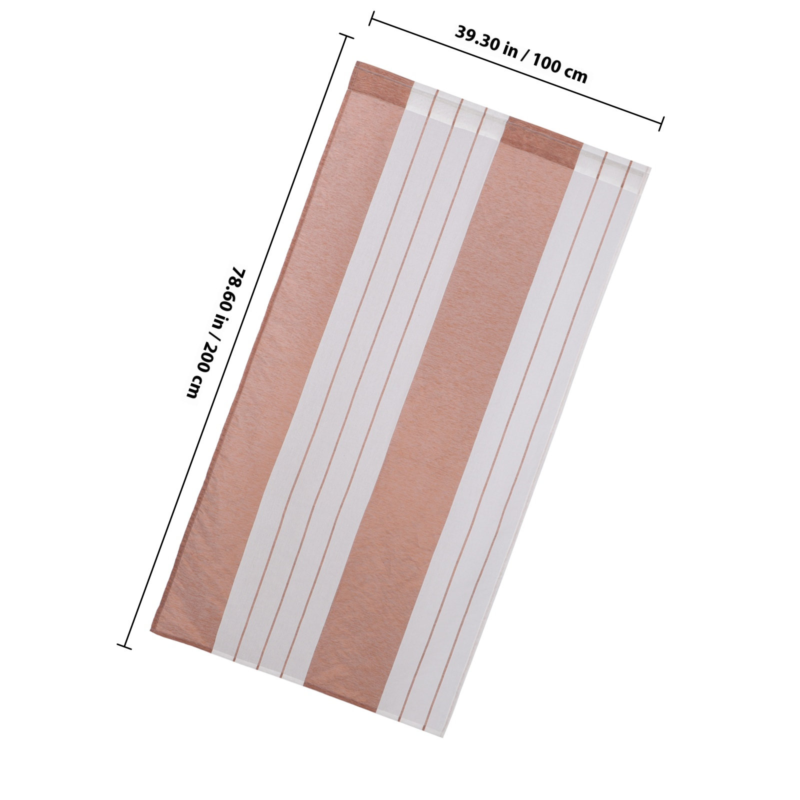 Mehrfarbige gestreifte Fenster – Curtain Sheer Voile Bewertung und Preis